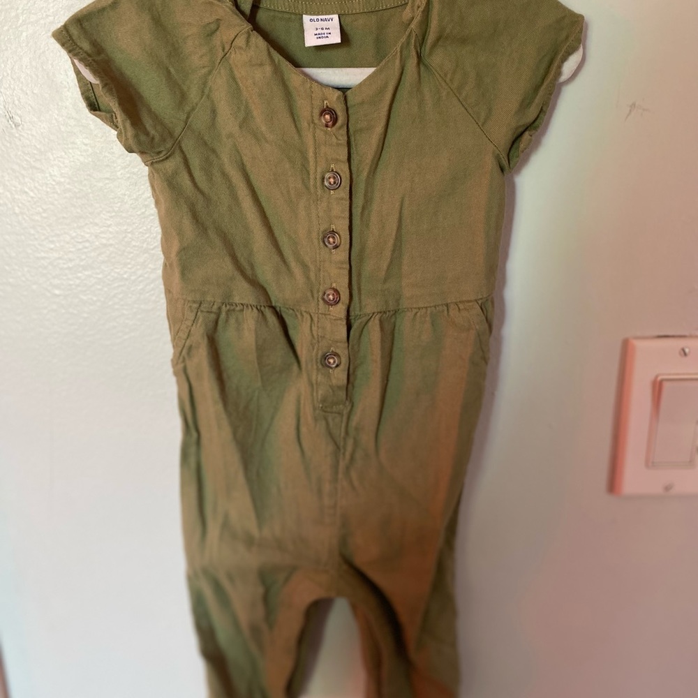 Green jumpsuit